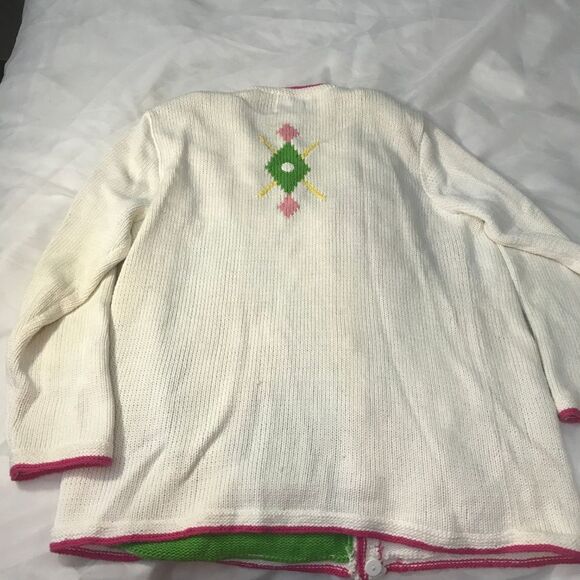 Storybook Knits Colorful Golf Cardigan - Picture 2 of 5